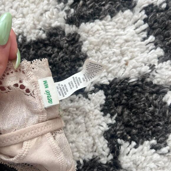 Aerie Women's Cream and Black Bra - Picture 5 of 5